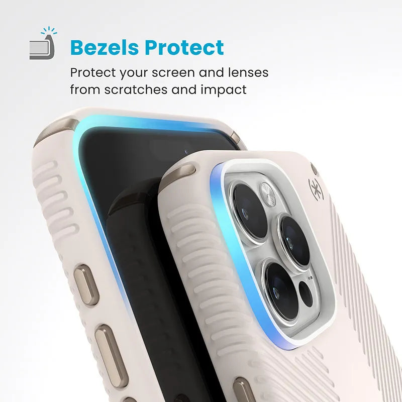 Speck Presidio2 Grip ClickLock & MagSafe – dėklas iPhone 16 Pro Max (smėlio spalvos)