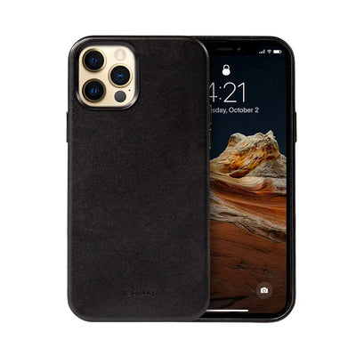 Crong Essential Cover Magnetic – odinis dėklas su MagSafe skirtas iPhone 12 Pro Max (juodas)