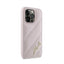 Karl Lagerfeld Diagonal Quilted Script – dėklas „iPhone 14 Pro Max“ telefonui (rožinis)