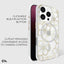 Case-Mate Floral Gems MagSafe – dėklas iPhone 16 Pro (auksinis)