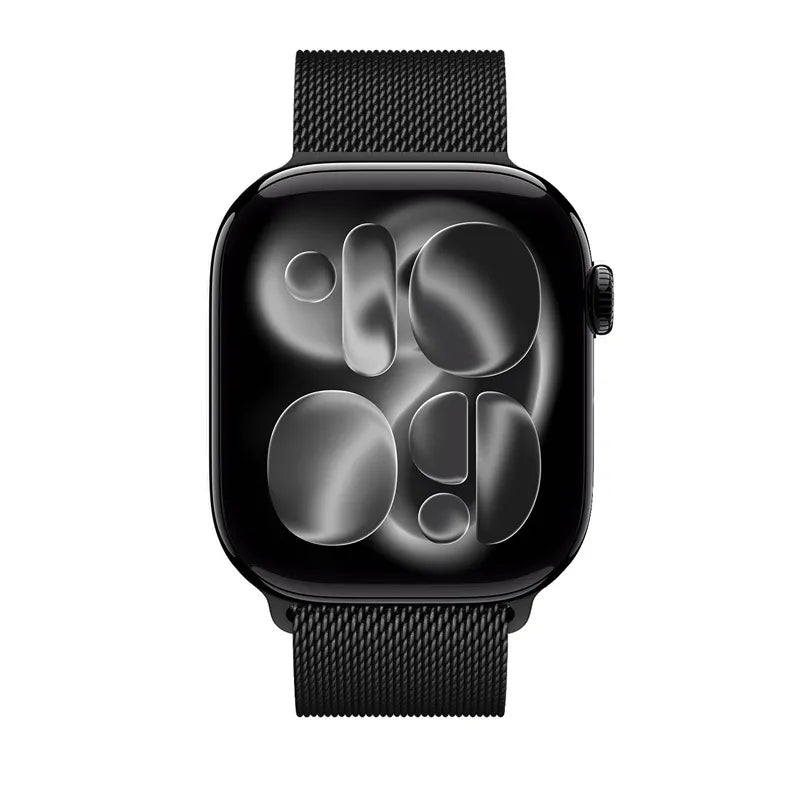 „Crong Milano Steel“ – nerūdijančio plieno dirželis, skirtas „Apple Watch 38/40/41/42 mm“ (juodas)