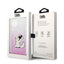 Karl Lagerfeld odinis perforuotas logotipinis dėklas iPhone 14 Plus (rožinis)