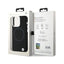 BMW Signature Liquid Silicone MagSafe dėklas, skirtas iPhone 15 Pro (juodas)
