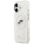 Karl Lagerfeld IML Glitter Karl & Choupette Heads Logo MagSafe dėklas iPhone 17 (pilkas)