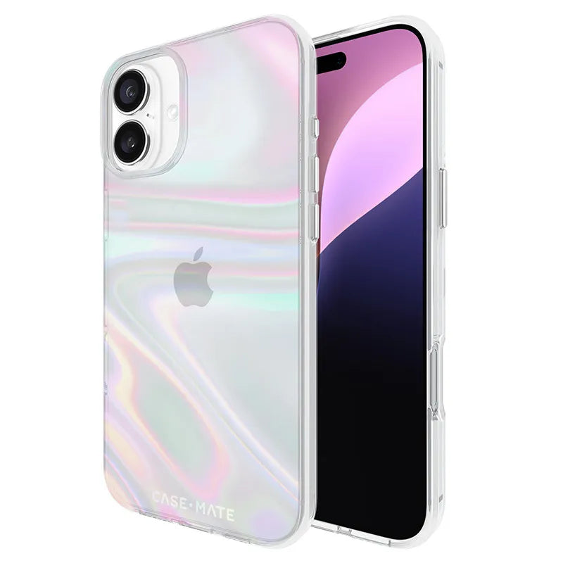 Case-Mate Soap Bubble – dėklas „iPhone 16 Plus“ (vaivorykštinis)