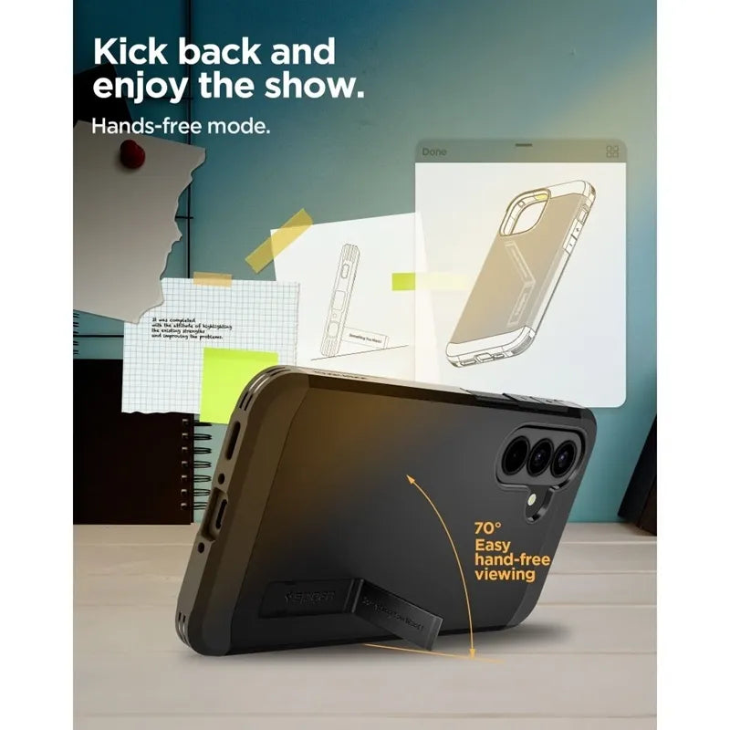 Spigen Tough Armor – dėklas Samsung Galaxy A37 5G (juodas)
