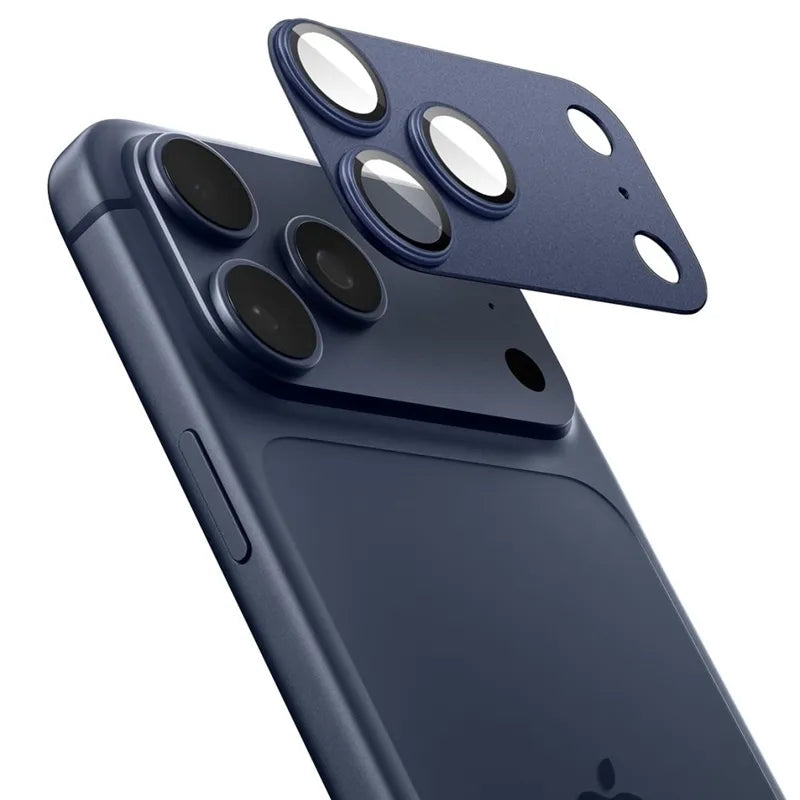 Spigen Optik Pro XL Glas.TR EZ Fit – iPhone 17 Pro kameros apsauginis stiklas (mėlynas)