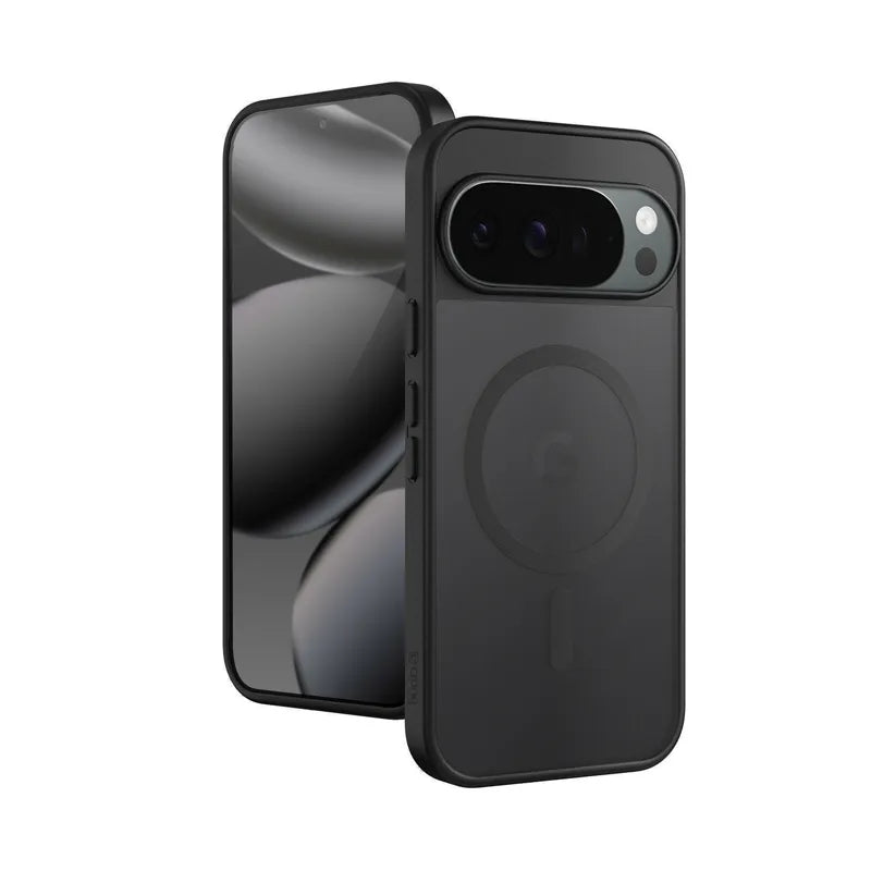 Crong Hybrid Matte Magnetic – MagSafe dėklas Google Pixel 10 Pro (juodas)