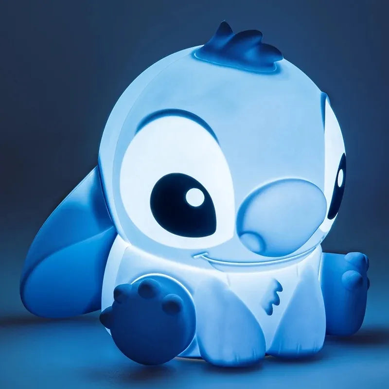 Disney Stitch – minkšta silikoninė LED naktinė lemputė vaikams su reguliuojamu ryškumu