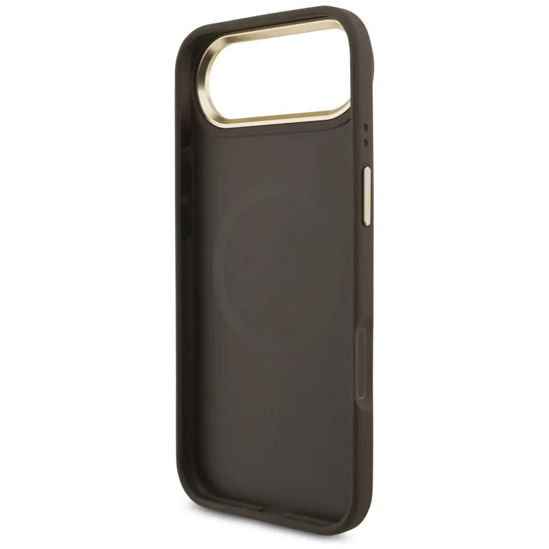 Guess 4G Strass Logo MagSafe - Dėklas iPhone Air (Rudas)