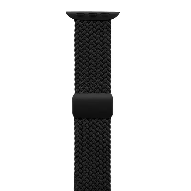 Crong Wave Band – pintas dirželis, skirtas Apple Watch 38/40/41/42 mm (juodas)
