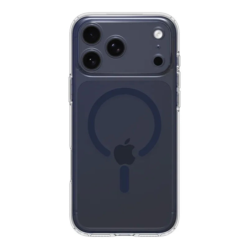 Spigen Ultra Hybrid Mag MagSafe – dėklas iPhone 17 Pro (skaidrus / tamsiai mėlynas)