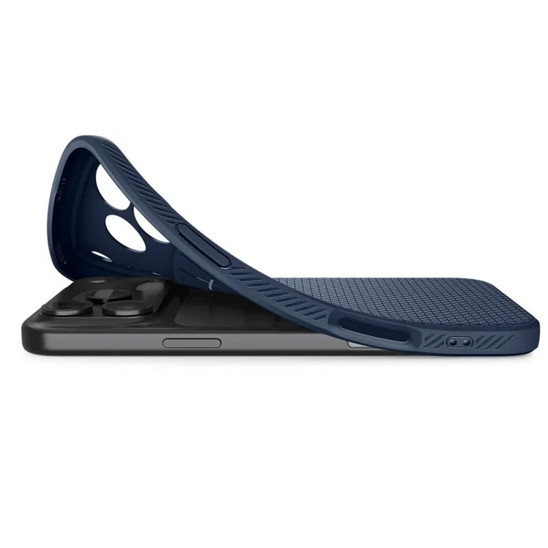 Spigen Liquid Air – dėklas iPhone 17 Pro Max (tamsiai mėlynas)