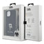 Karl Lagerfeld Crossbody Saffiano Monogram Ikonik Metal Pin – dėklas „iPhone 15“ (juodas)