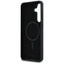 Karl Lagerfeld Silicone Karl & Choupette Heads MagSafe – Dėklas Samsung Galaxy S25 FE (juodas)