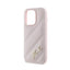 Karl Lagerfeld Diagonal Quilted Script – dėklas „iPhone 14 Pro Max“ telefonui (rožinis)