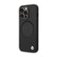 BMW Signature Liquid Silicone MagSafe dėklas, skirtas iPhone 14 Pro (juodas)