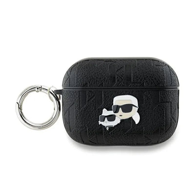 Karl Lagerfeld Monogram Karl & Choupette Head – AirPods Pro 2 dėklas (juodas)