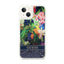 „Guess Liquid Glitter Flower“ – dėklas „iPhone 14 Plus“ telefonui (mėlynas)