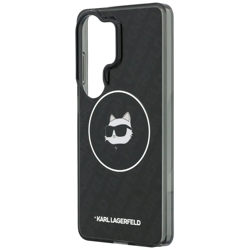 Karl Lagerfeld IML Repeated Choupette MagSafe – Samsung Galaxy S26 Ultra dėklas (juodas)