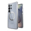 Speck Presidio Perfect-Clear Magnet – Samsung Galaxy S25 Ultra MagSafe dėklas (skaidrus / chromo apdaila / Serene Silver)