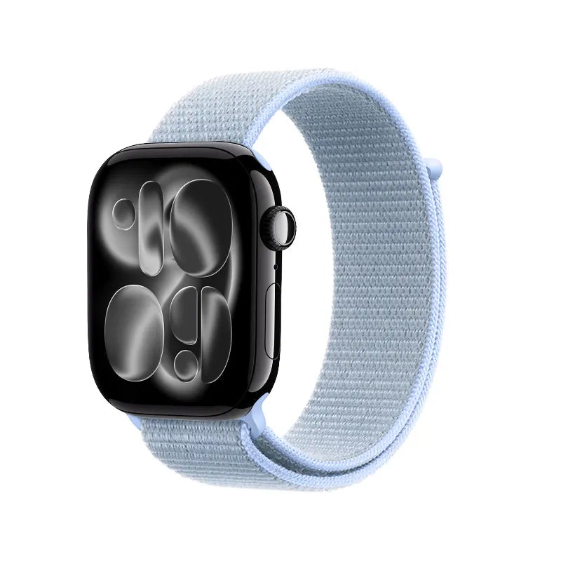 Crong Nylon – sportinė apyrankė, skirta Apple Watch 38/40/41/42 mm (Cool Blue)