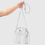 „Case-Mate Micro Tote Bag“ – vandeniui atsparus krepšys per petį (sidabrinis chromas / skaidrus)