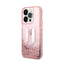 Karl Lagerfeld Liquid Glitter Big Logo dėklas – dėklas iPhone 14 Pro telefonui (rožinis)