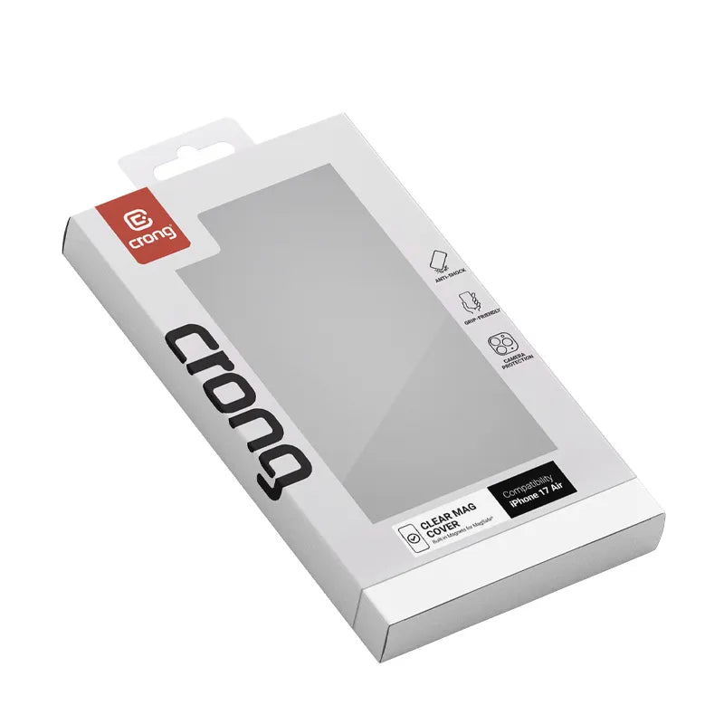 Crong Clear MAG Cover – MagSafe dėklas, skirtas iPhone Air (skaidrus)