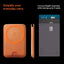 Spigen Valentinus MagFit + MagSafe – magnetinė piniginė (Metallic Orange)