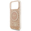 Guess IML Flowers Electro Pearl Strap MagSafe – dėklas iPhone 17 Pro (rožinis)