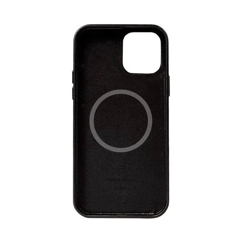 Crong Essential Cover Magnetic – odinis dėklas su MagSafe skirtas iPhone 12 Pro Max (juodas)