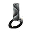 Guess Crossbody Cord 4G Print - dėklas iPhone 15 Pro (juodas)