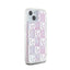 DKNY Liquid Glitter Multilogo – dėklas iPhone 15 / 14 / 13 (rožinis)