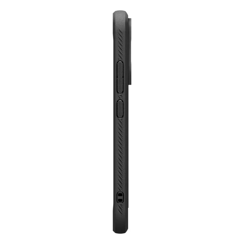 Spigen Rugged Armor – Dėklas, skirtas Xiaomi 17 (Matinė juoda)