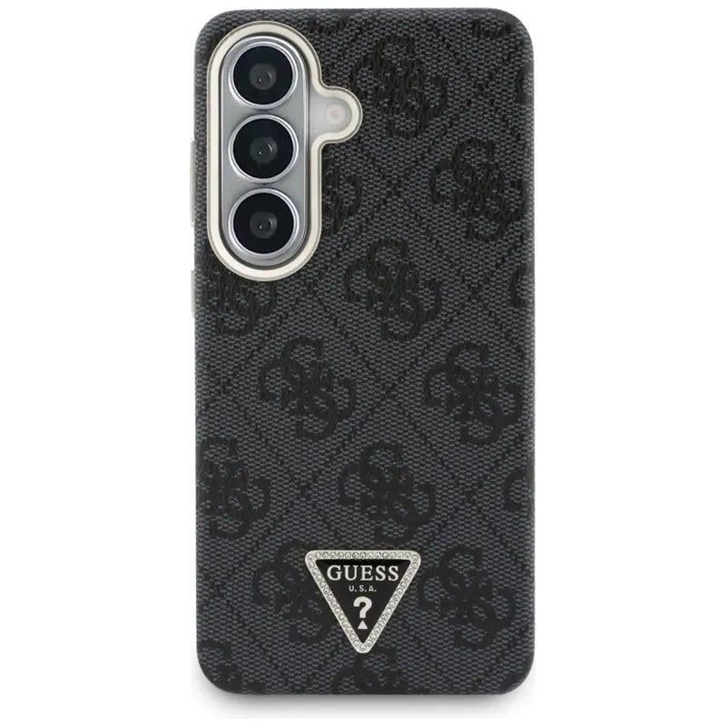 Guess 4G Triangle Logo MagSafe – dėklas Samsung Galaxy S26 (juodas)