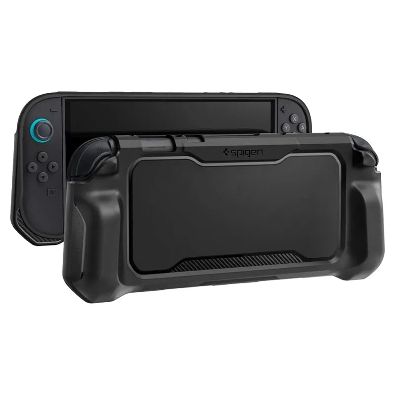 Spigen Rugged Armor – dėklas Nintendo Switch 2 (matinė juoda)