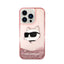 Karl Lagerfeld Liquid Glitter NFT Choupette Head – dėklas iPhone 14 Pro Max (rožinis)