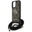 „Guess 4G Big Logo Cord Strap Crossbody“ – dėklas „iPhone 16 Plus“ (rudos spalvos)