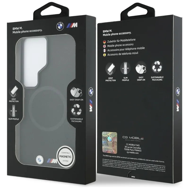 BMW M Metal Logo MagSafe - Samsung Galaxy S26 Ultra dėklas (juodas)