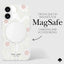 „Kate Spade New York“ apsauginis „MagSafe“ dėklas, skirtas „iPhone 16“ (Hollyhock Floral)