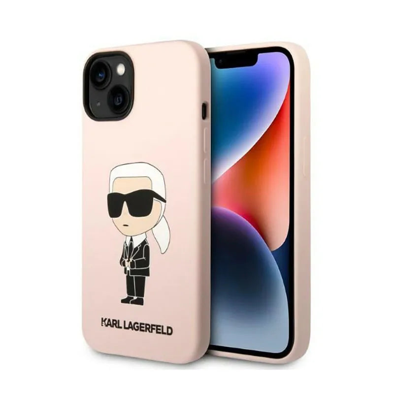 Karl Lagerfeld Silicone NFT Ikonik – Dėklas iPhone 14 Plus (rožinis)