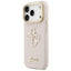 Guess Grained Big 4G & Stand Camera – dėklas iPhone 17 Pro (rožinis)