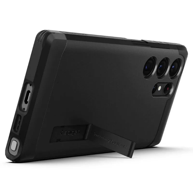 Spigen Tough Armor – dėklas Samsung Galaxy S23 Ultra (juodas)