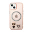 Karl Lagerfeld Karl&Choupette Aluminium MagSafe - dėklas iPhone 14 Plus (rožinis)