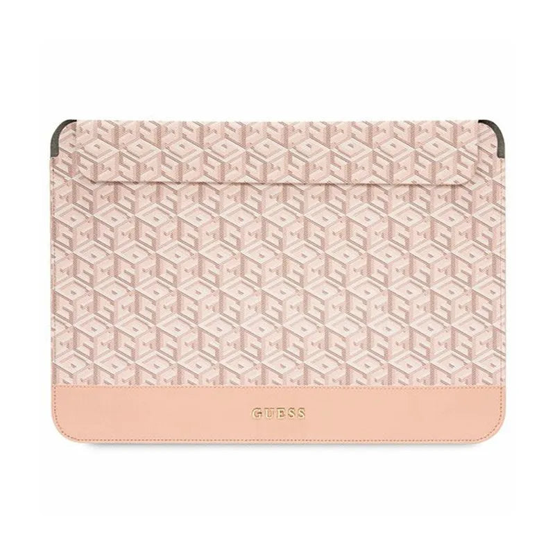 Guess GCube Stripes nešiojamojo kompiuterio dėklas - 14" kompiuterio krepšys (rožinis)