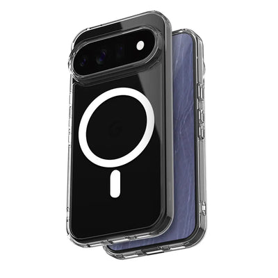Crong Hybrid Clear Magnetic – MagSafe dėklas Google Pixel 11 (Skaidrus)