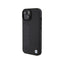 BMW Leather Hot Stamp MagSafe – dėklas iPhone 15 telefonui (juodas)