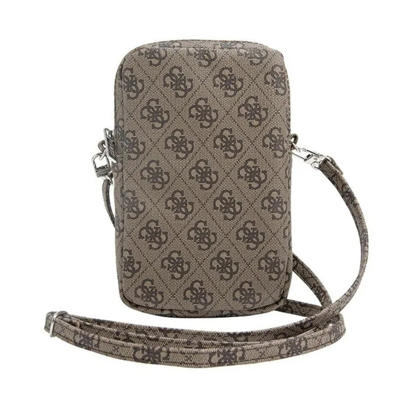 Guess Zip 4G Triangle – telefono krepšys (rudos spalvos)