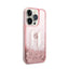 Karl Lagerfeld Liquid Glitter Big Logo dėklas – dėklas iPhone 14 Pro telefonui (rožinis)